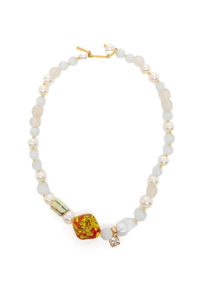 Wales Bonner Cherish necklace - Neutrals