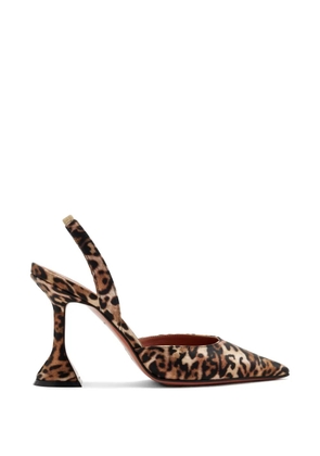 Amina Muaddi 95mm Holli heeled pumps - Neutrals