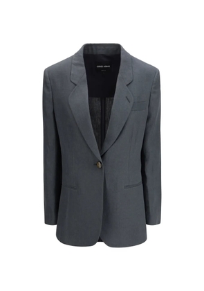 Giorgio Armani single-breasted blazer - Grey