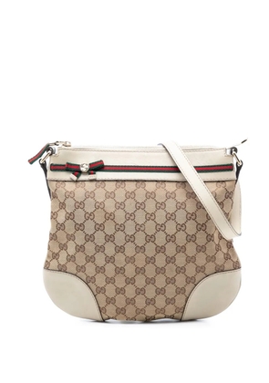 Gucci Pre-Owned 2016-2026 GG Canvas Web Mayfair crossbody bag - White