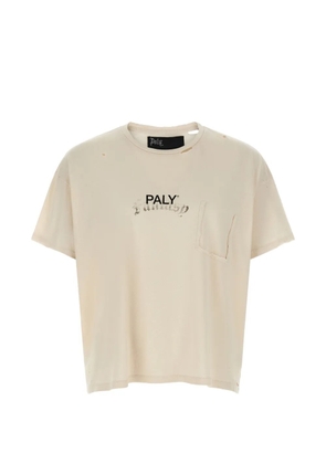Paly logo pocket T-shirt - Neutrals