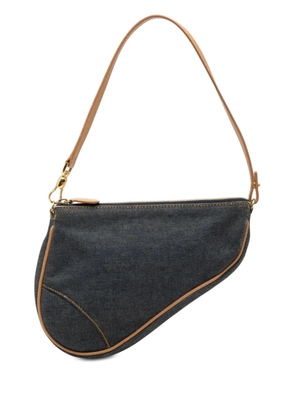 Christian Dior Pre-Owned 2001 Mini Denim Saddle Pochette shoulder bag - Blue