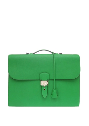 Hermès Pre-Owned 2015 Epsom Sac A Depeches 38 business bag - Green
