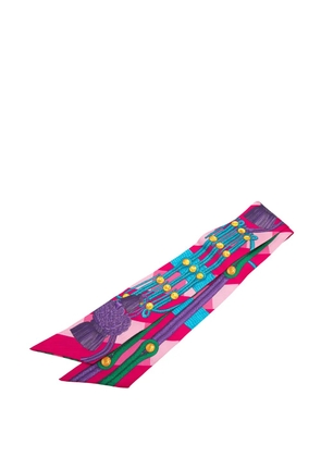 Hermès Pre-Owned 2000-2015 Brandebourgs Silk Twilly Scarf scarves - Pink