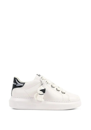 Karl Lagerfeld Kapri lace-up charm sneakers - White