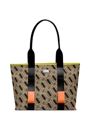 Lancel medium Mistral Rollable jacquard tote bag - Neutrals