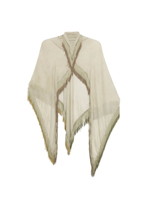 Faliero Sarti fringed scarf - Neutrals