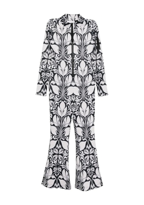 Cynthia Rowley floral-print ski suit - Neutrals