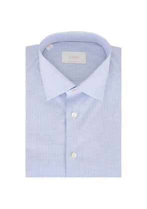 Eton check-pattern shirt - Blue