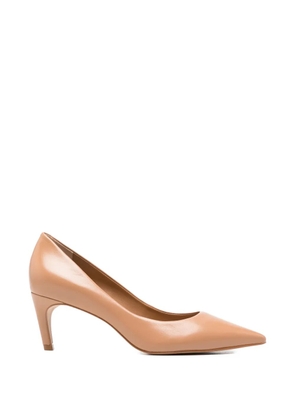 CARRANO pointed-toe leather pumps - Neutrals