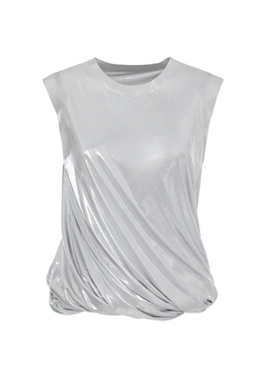 Norma Kamali draped vest - Silver