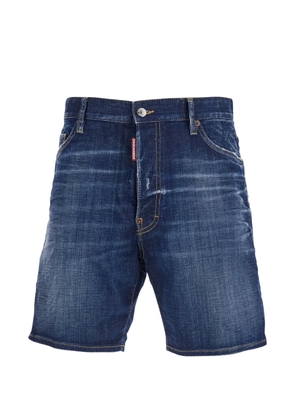 DSQUARED2 frayed denim shorts - Blue