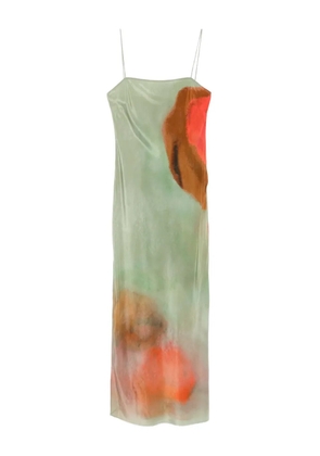 SIR. Calle square-neck print maxi dress - Green