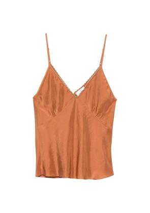 Forte Forte embroidered-trim top - Orange