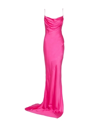 Balmain draped satin gown - Pink
