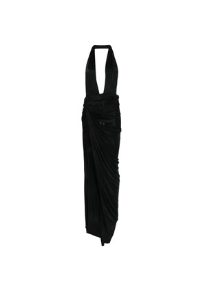 Atlein draped gown - Black