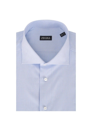 Zegna checked-pattern shirt - White