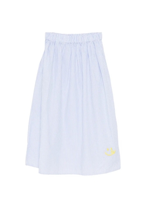 Joshua Sanders seersucker midi skirt - Blue