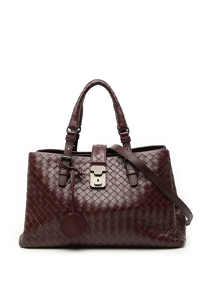Bottega Veneta Pre-Owned 2012-2025 Small Nappa Intrecciato Roma satchel - Red