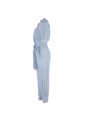 Theory patch-pocket jumpsuit - Blue