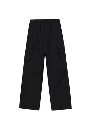 izzue drawstring cargo pants - Black