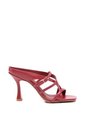 Bruno Premi buckle-strap leather sandals - Red