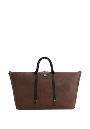 Moncler Carlo logo-detail duffle bag - Brown