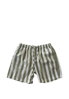 LAST CALL FOR striped drawstring shorts - Green
