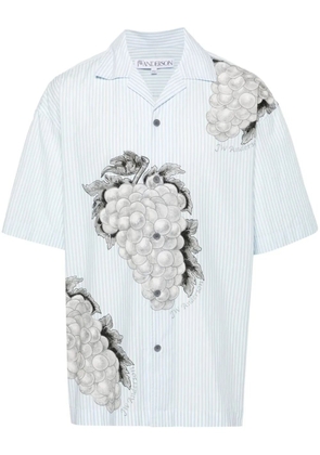 JW Anderson grape-print cotton shirt - Blue