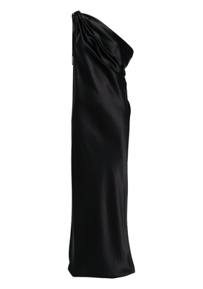 Max Mara Opera one-shoulder silk gown - Black