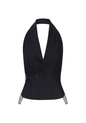 Seafarer bandana inserts tailored vest - Black