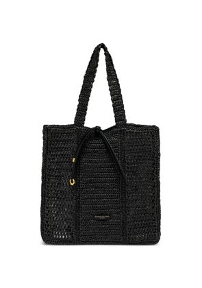 GIANNI CHIARINI Nefeli crochet drawstring tote bag - Black