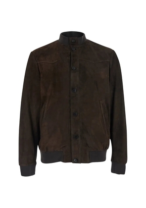 Low Brand suede bomber jacket - Brown