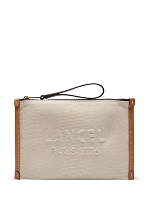 Lancel small Jour zip clutch bag - Neutrals