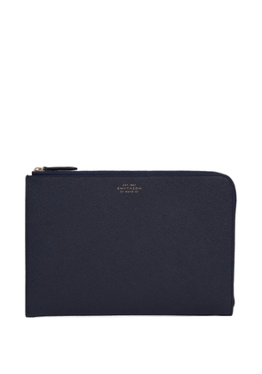 Smythson slim pouch - Blue