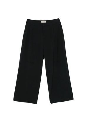 THESTROY flat-front trousers - Black