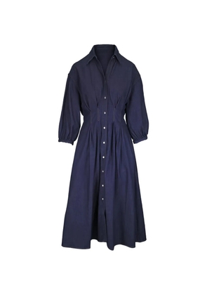 TWP balloon-sleeve midi dress - Blue