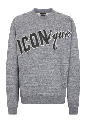 DSQUARED2 lettering-patch sweatshirt - Grey
