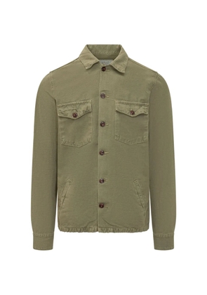 BL'KER buttoned flap pocket shirt jacket - Green