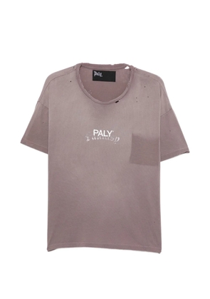 PALY HOLLYWOOD logo-print T-shirt - Brown