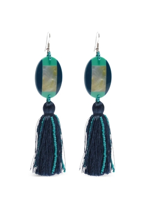 MALIPARMI geometric-shape drop earrings - Blue