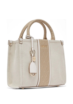 LIU JO small patterned-jacquard tote bag - Neutrals