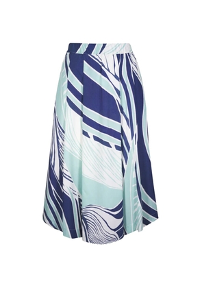 Antonelli printed midi skirt - Blue