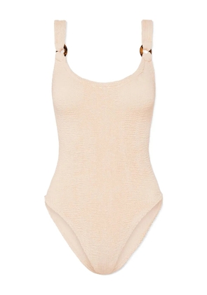 Hunza G ring-detail swimsuit - Pink