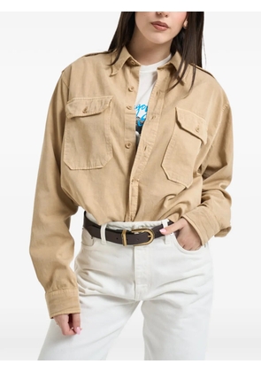 Roy Rogers buttoned pocket shirt - Neutrals