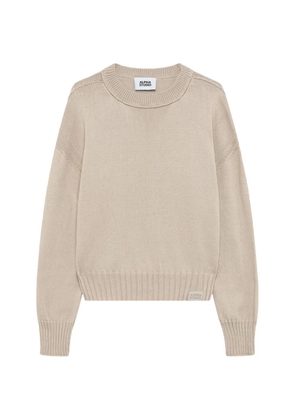 ALPHA STUDIO ribbed hem sweater - Neutrals