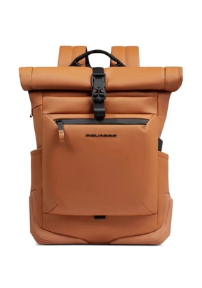 PIQUADRO water-resistant roll-top backpack - Brown