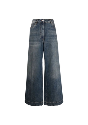 ETRO logo-embroidered jeans - Blue