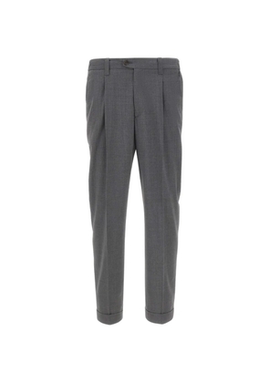 DEVORE pleats cuffed trousers - Grey