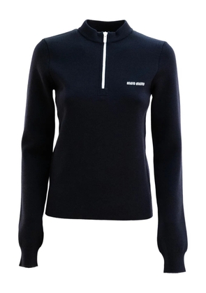 Miu Miu zip sweater - Blue